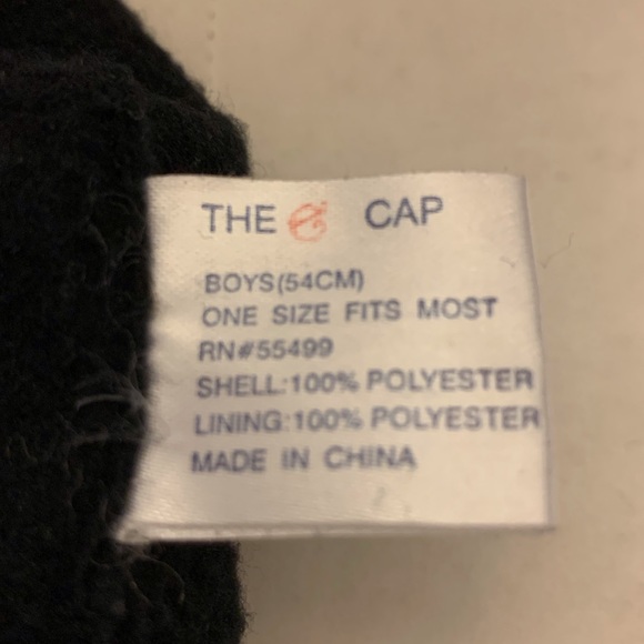 The Cap Boys Black and Grey Fleece Hat - Picture 3 of 3